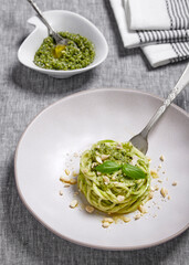 Zucchini with pesto