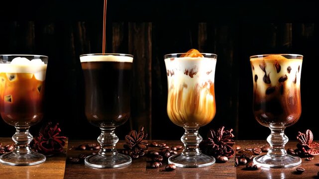 Experience the magic of creating refreshing iced coffee beverages in the comfort of your home during a relaxed evening