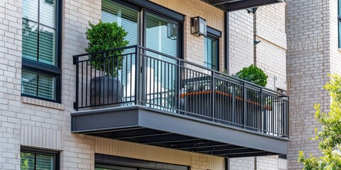 modern balcony, houston 