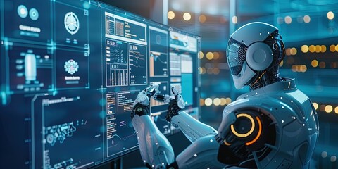 Artificial intelligence technology and data science concept