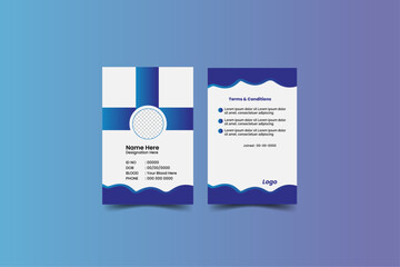 Modern Identity Card.Modern and minimalist id card template,Creative id card design for your company employee.
Vector id card template, Modern colorful icon collection.Abstract professional id card de