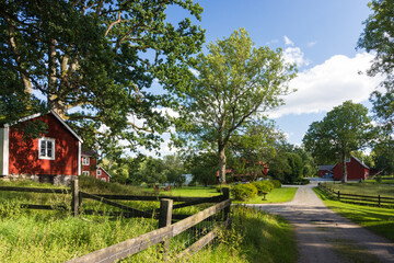 Falun rote Schweden Häuser, Grönvik, Tingsryd, Smaland