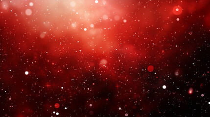 red christmas background with snowflakes