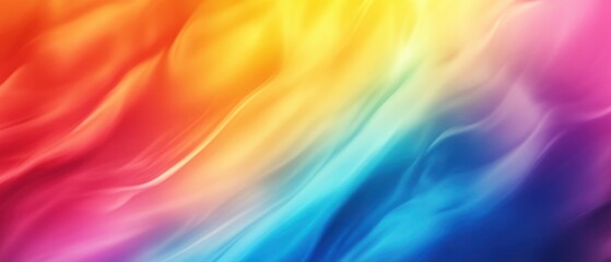 Obraz premium Abstract Rainbow Swirl Background with Blurred Colors