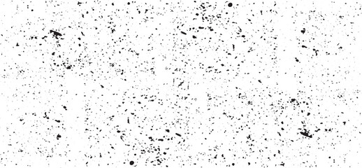 Snow, stars, twinkling lights, rain drops on black background. Abstract vector noise. Small particles of debris and dust. Distressed uneven grunge texture overlay.