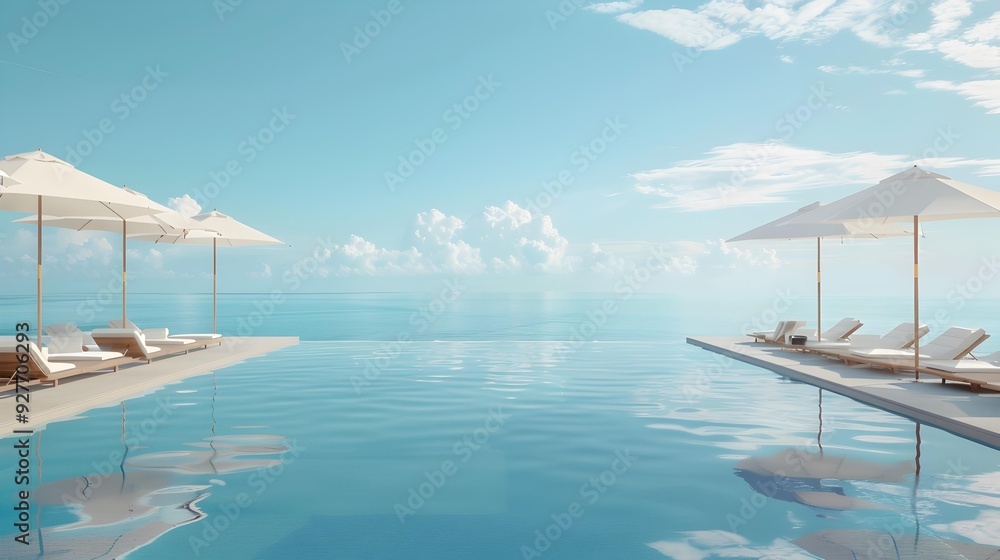 Canvas Prints swimming pool an open space overlooking the sea