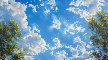 Morning s Pre August Blue Sky