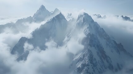 The peaks are covered with eternal snow