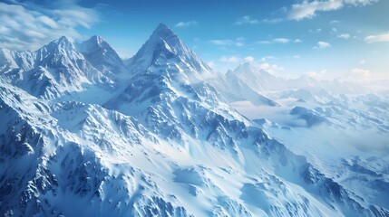 Obraz premium The peaks are surrounded by silent silence