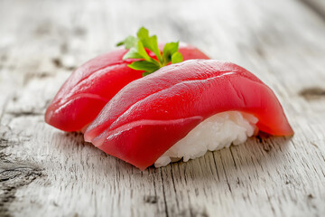 salmon on a board