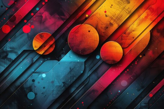 abstract background in colors and patterns for National Punctuation Day