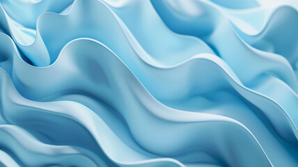Obraz premium Minimalist blue abstract waves background