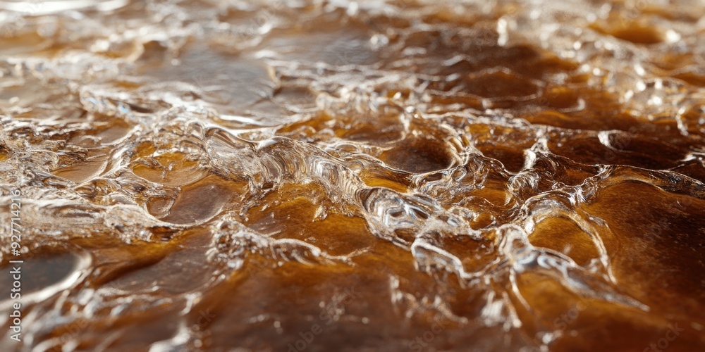 Canvas Prints Close-up of brown river water