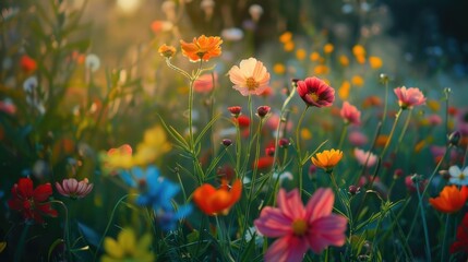 Fototapeta premium Natural wildflowers