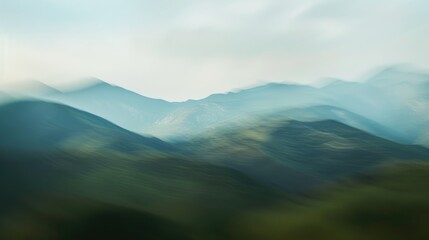Nature in mountain blur photograph