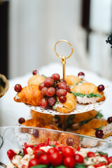 Chicken Salad Croissant & Grapes