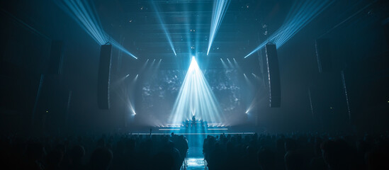 lighting and visual effects on a live concert.
