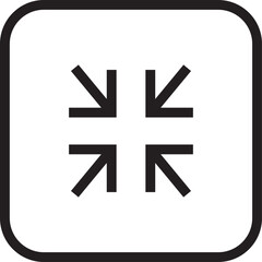 サイズ縮小のアイコンイラスト