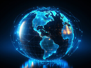 Fototapeta premium Gorgious Earth map from space europe map from space