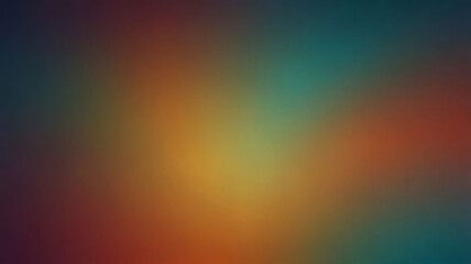Obraz premium Warm gradient banner background with a blend of teal, orange, and blue tones