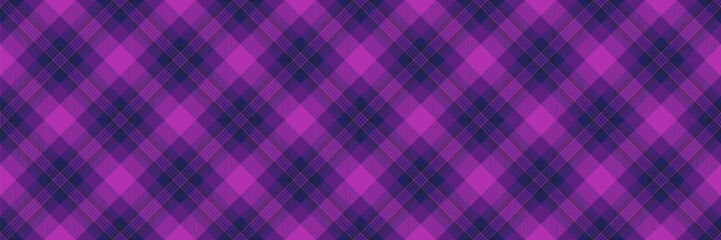 Pop pattern background check, knot texture vector seamless. Strip fabric tartan textile plaid in violet and purple colors.