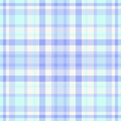 Sewing fabric plaid tartan, machinery texture seamless background. Intricate vector check textile pattern in light and sea shell colors.