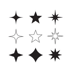 star icon vector shapes