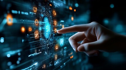 Human interact with AI artificial intelligence virtual a