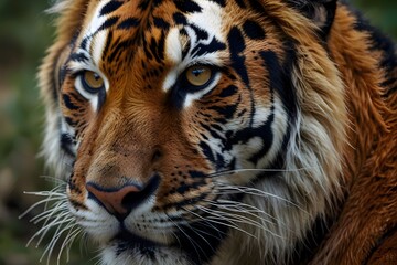 Naklejka premium tiger, bengal tiger, india, animal wildlife, animal, animal themes, animals in the wild, forest, photography, asia, majestic, wildlife reserve, big cat, animal head, safari, nature, close-up, awe, fro