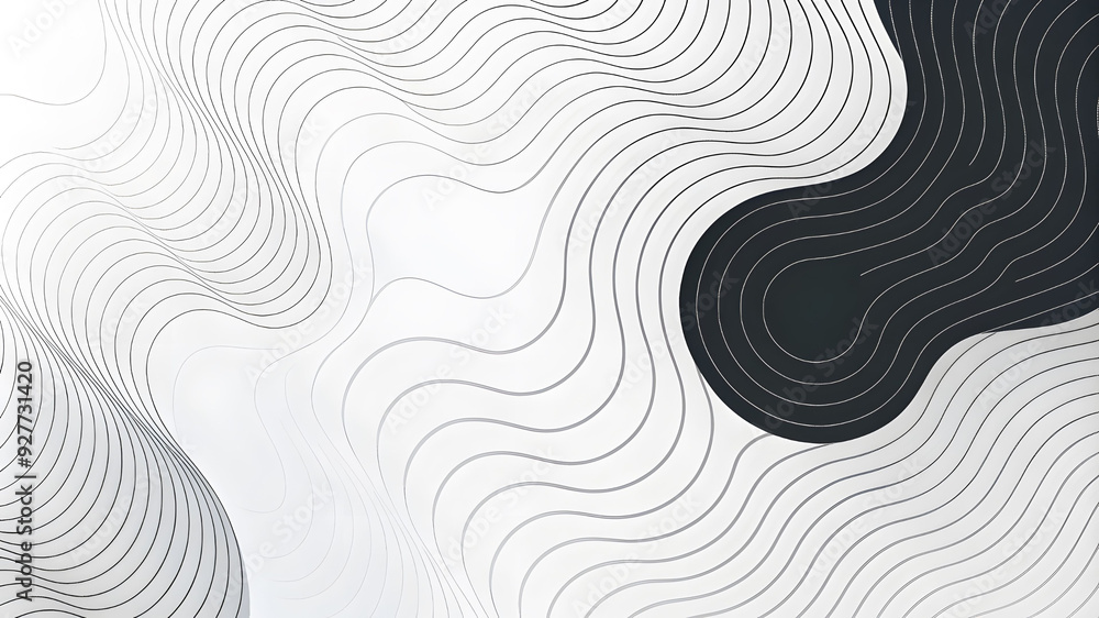 Poster topographic map background with particles. abstract wave topographic. modern curve dots lines backgr