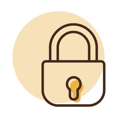 Security lock icon. Privacy and data protection