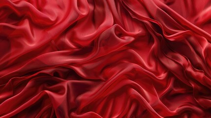 Obraz premium Red silk fabric with varying stripe sizes for collection background pattern