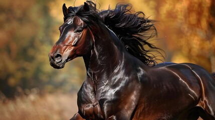 Morgan horses are elegant with their compact bodies