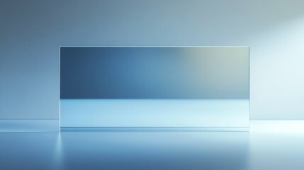 Obraz premium Large glass layer for architecture, on natural background.