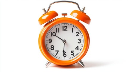 Orange alarm clock 