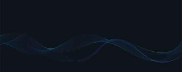 Abstract blue wave background. Vector illustration. EPS10