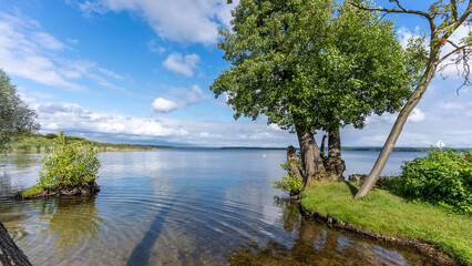 View at the Plauer See in summer