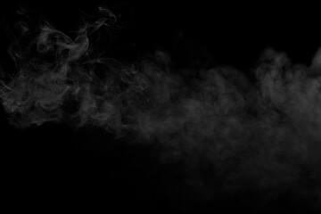 Smoke on black background