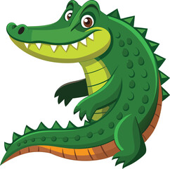 Naklejka premium crocodile vector