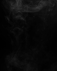 Smoke on black background