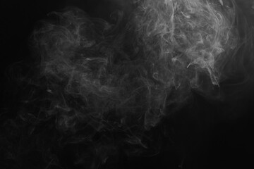 Smoke on black background