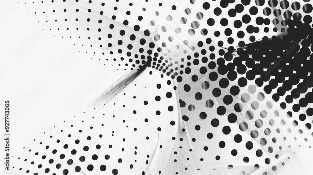 Poster abstract gradient halftone dots background with circular patterns in vibrant colors, retro pop art s