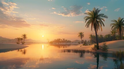 oases surrounded by endless sands offer amazing