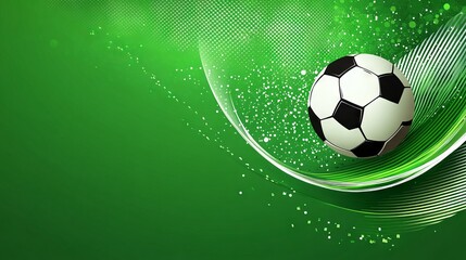 Fototapeta premium Soccer Template design , Football banner, Sport layout design, Green Theme, vector illustration ,abstract background