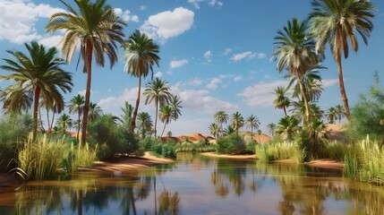 Obraz premium Oases amazingly located in the heart