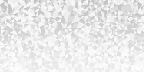 Abstract geometric background vector seamless technology gray and white background. Abstract geometric pattern gray Polygon Mosaic triangle, business and corporate background.