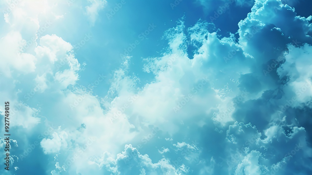 Aufkleber soft abstract sky blue background with smooth gradient transitions and subtle texture, ideal for mod