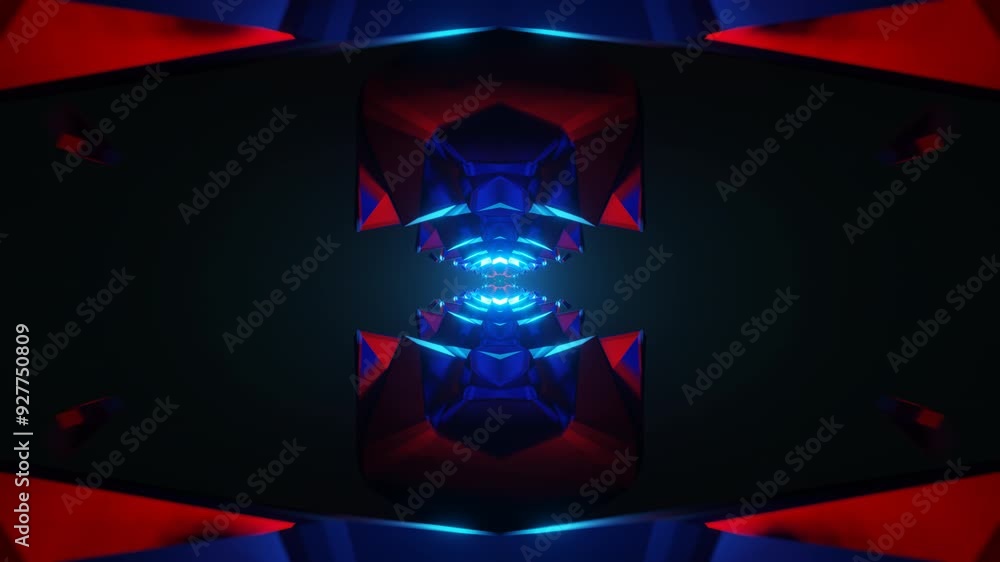 Poster a vibrant and rhythmic neon disco pattern in a seamless vj loop.