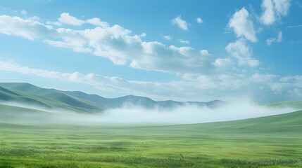 Fototapeta premium Mongolias landscapes with their vast steppes
