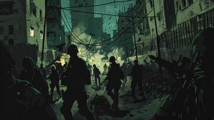 Fototapeta premium rebellion against the authorities